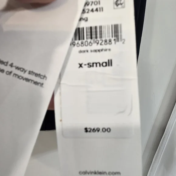 Calvin Klein Navy Blue Unisex Blazer. Slim Fit. NEW WITH TAGS. - Picture 9 of 9